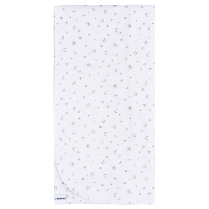 Gerber Baby Neutral 4-Pack Flannel Blankets - Celestial Stars (469211 N05 OSZ)