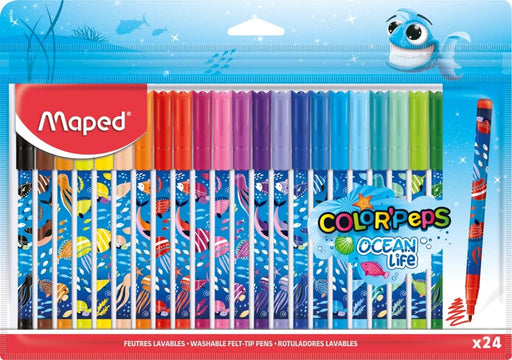 Maped Color Peps Ocean Life Markers (24 Pieces) - Preggy Plus