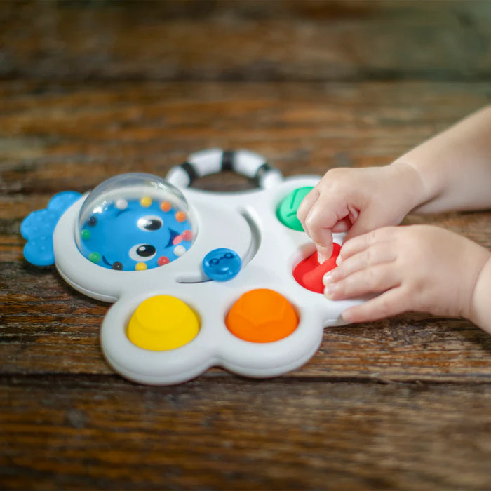 Baby Einstein Octo-Push Bubble Pop BPA-Free Sensory Toy with 5 Ways to Play