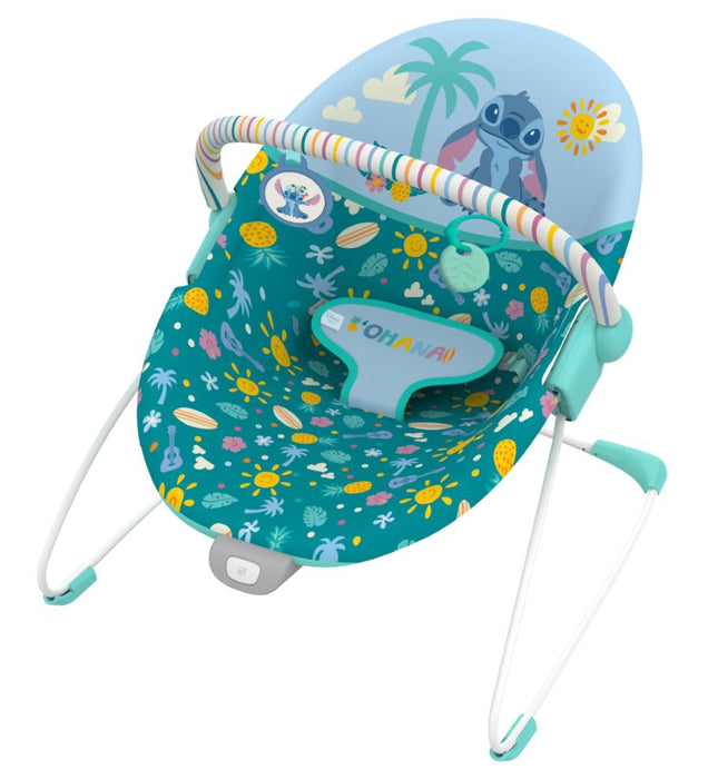 Bright Starts Disney Baby Stitch Ohana Paradise Vibrating Bouncer