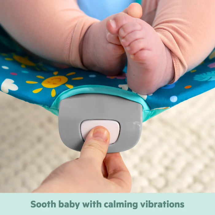 Bright Starts Disney Baby Stitch Ohana Paradise Vibrating Bouncer