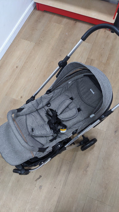New & Assembled Infanti Smart Walk Travel System + Base - Grey - Preggy Plus
