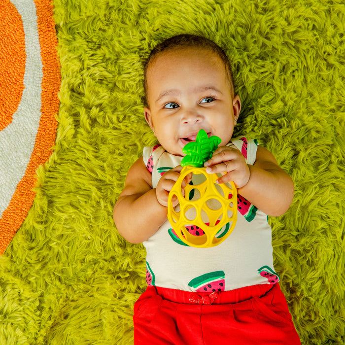 Bright Starts Hold My Own Easy-Grasp Teether Toy - Pineapple - Preggy Plus