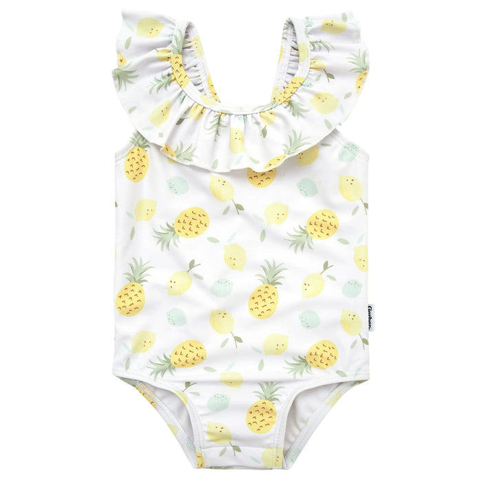 Gerber Baby Girls Pineapples One-Piece Swimsuit, 3 - 6 Months (437536 G01 3/6 NB4)