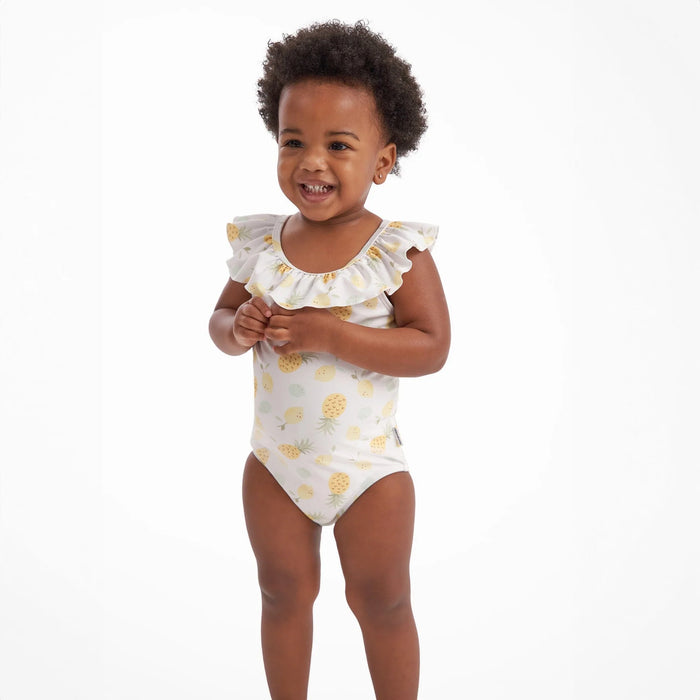 Gerber Baby Girls Pineapples One-Piece Swimsuit, 6 - 9 Months (437536 G01 6/9 NB4)