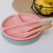Buba Silicone and Bamboo Cutlery Set - Pink - Preggy Plus