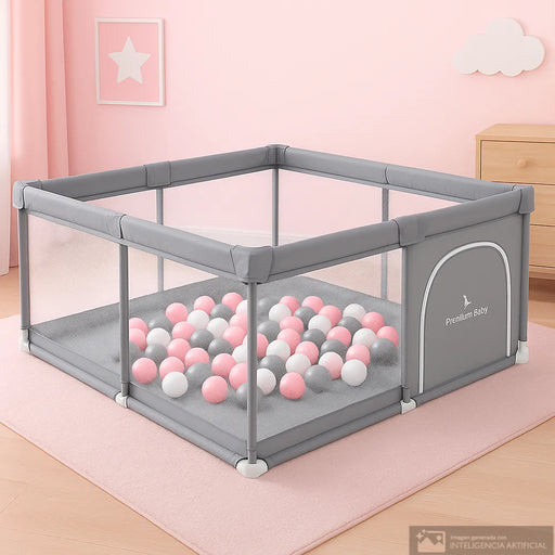 Premium Baby Playpen - Pink Balls - Preggy Plus