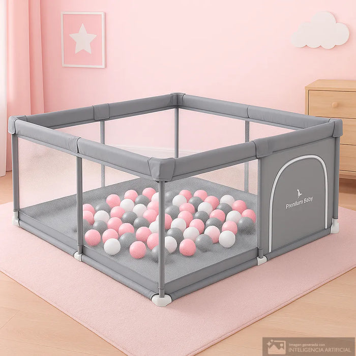 Premium Baby Playpen - Pink Balls - Preggy Plus