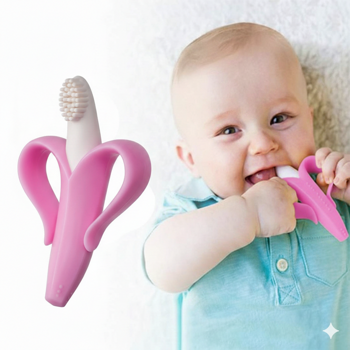 Buba Banana Gum Massager - Pink - Preggy Plus