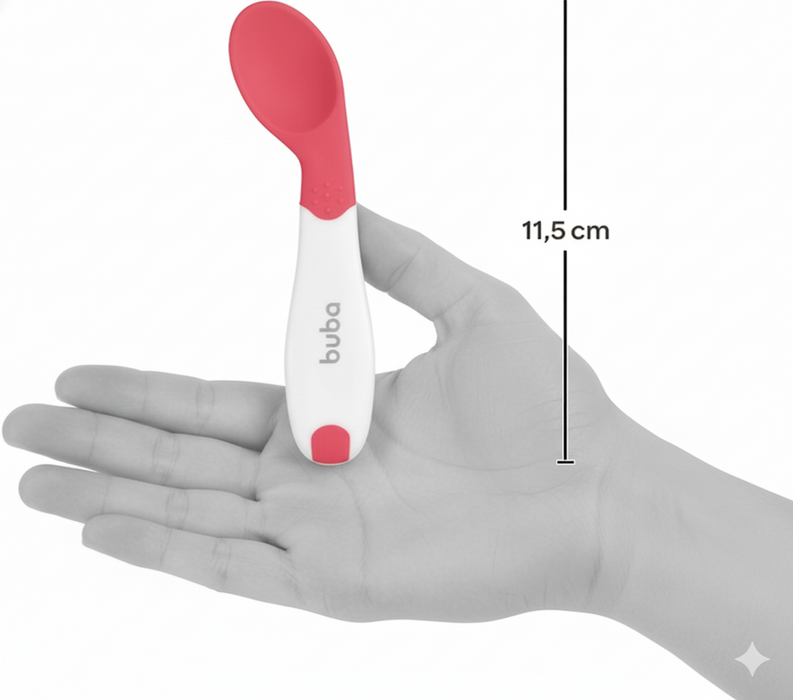 Buba 2-Pack Heat-Sensitive  Training Spoons - Pink - Preggy Plus