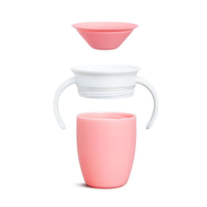 Munchkin Miracle® 360° 7oz Trainer Cup w/ Lid - Pink