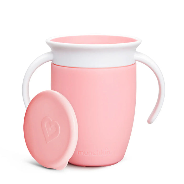 Munchkin Miracle® 360° 7oz Trainer Cup w/ Lid - Pink