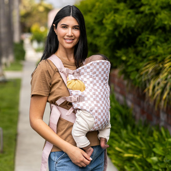 Infantino Swift Classic Carrier - Pink and White Checkered