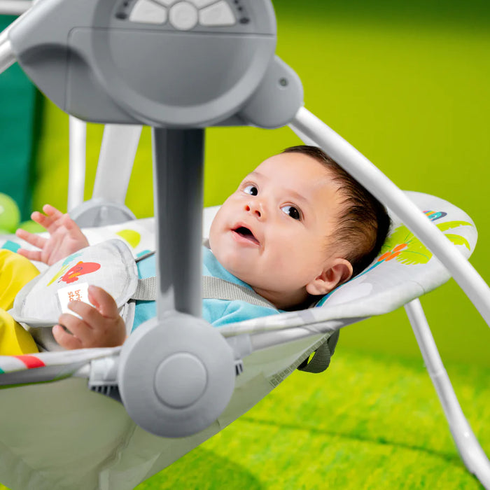 Bright Starts Playful Paradise Portable Compact Baby Swing, Unisex - Preggy Plus