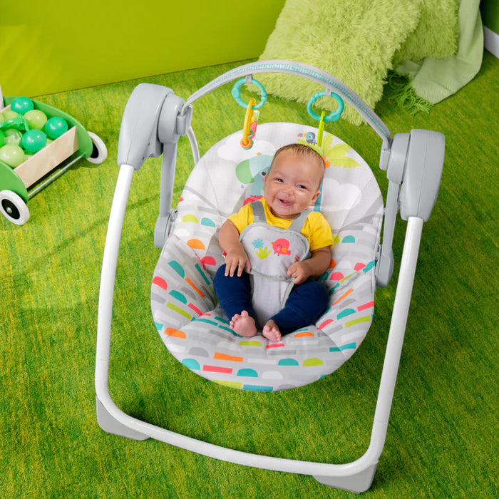 Bright Starts Playful Paradise Portable Compact Baby Swing, Unisex - Preggy Plus