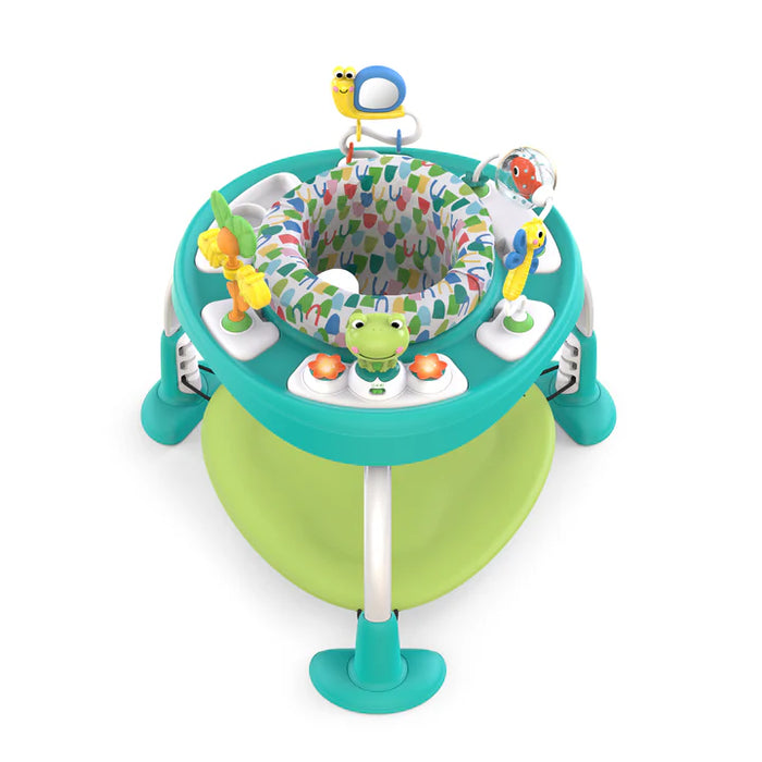 Bright Starts Bounce Bounce Baby 2-in-1 Activity Center Jumper & Table, Playful Pond