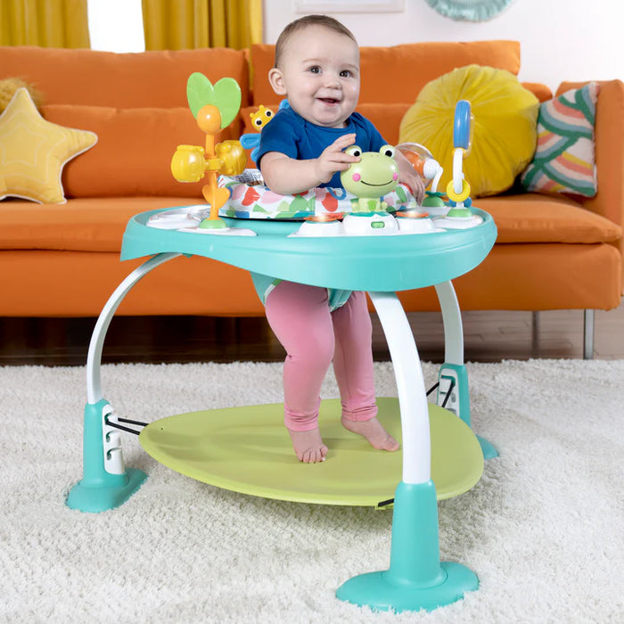 Bright Starts Bounce Bounce Baby 2-in-1 Activity Center Jumper & Table, Playful Pond