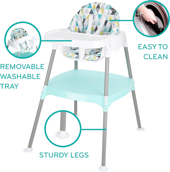 Evenflo Eat & Grow 4-Mode High Chair - Prism - Preggy Plus