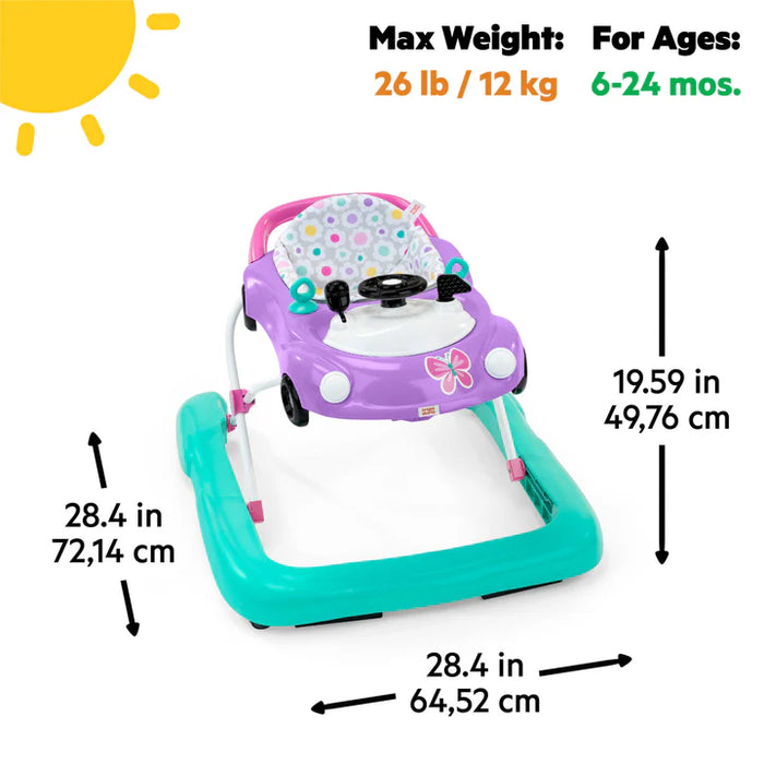 Bright Starts Little Speedster 3-in-1 Car Walker - Purple Power