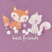 Gerber 3-Pack Baby Girls Purple Woodland Long Sleeve Onesies® Bodysuits, Newborn (342306Y G01 NB3) - Preggy Plus