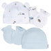 Gerber 4-Piece Baby Boys Road Trip Cap and Mitten Set, 0-6 Months (645993 B02 0-6M) - Preggy Plus