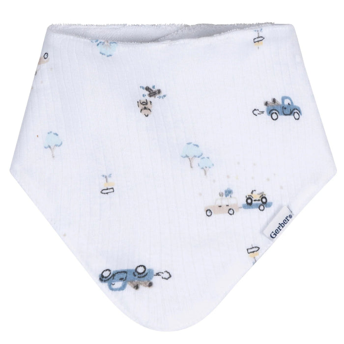 Gerber 3-Pack Baby Boys Road Trip Bandana Bib (645703 B02 OSZ) - Preggy Plus