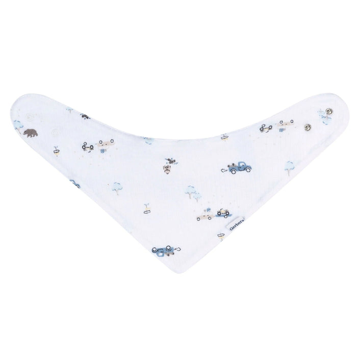 Gerber 3-Pack Baby Boys Road Trip Bandana Bib (645703 B02 OSZ) - Preggy Plus