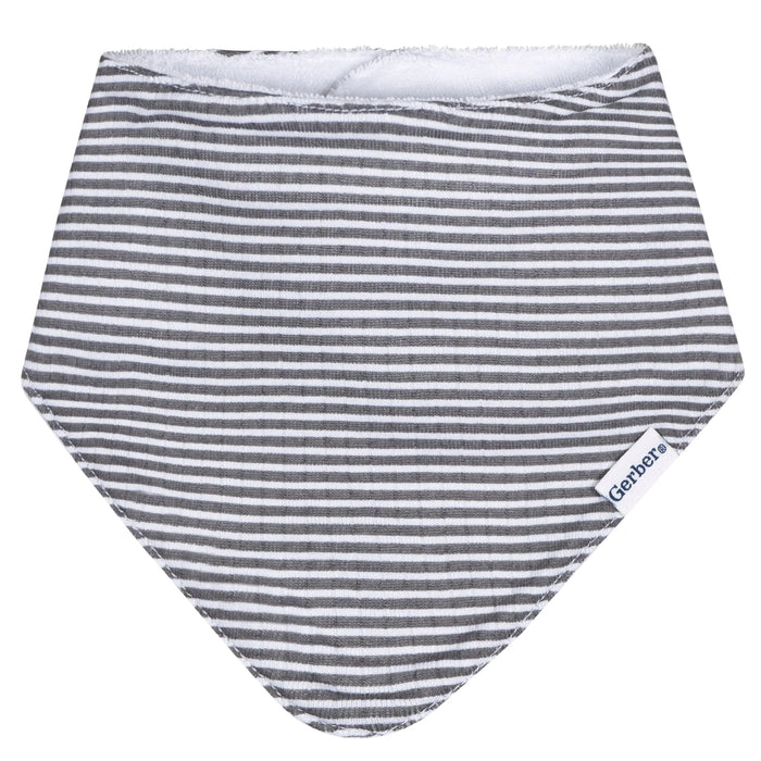 Gerber 3-Pack Baby Neutral Safari Bandana Bib (645703 N01 OSZ) - Preggy Plus