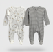 Gerber 2-Pack Boys Neutral Safari Sleep n Play Pajamas, 6-9 Months (645665 N01 NB2 6-9M) - Preggy Plus