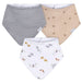 Gerber 3-Pack Baby Neutral Safari Bandana Bib (645703 N01 OSZ) - Preggy Plus