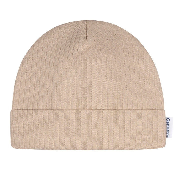 Gerber 4-Piece Baby Neutral Safari Cap and Mitten Set, 0-6 Months (645993 N01 0-6M) - Preggy Plus