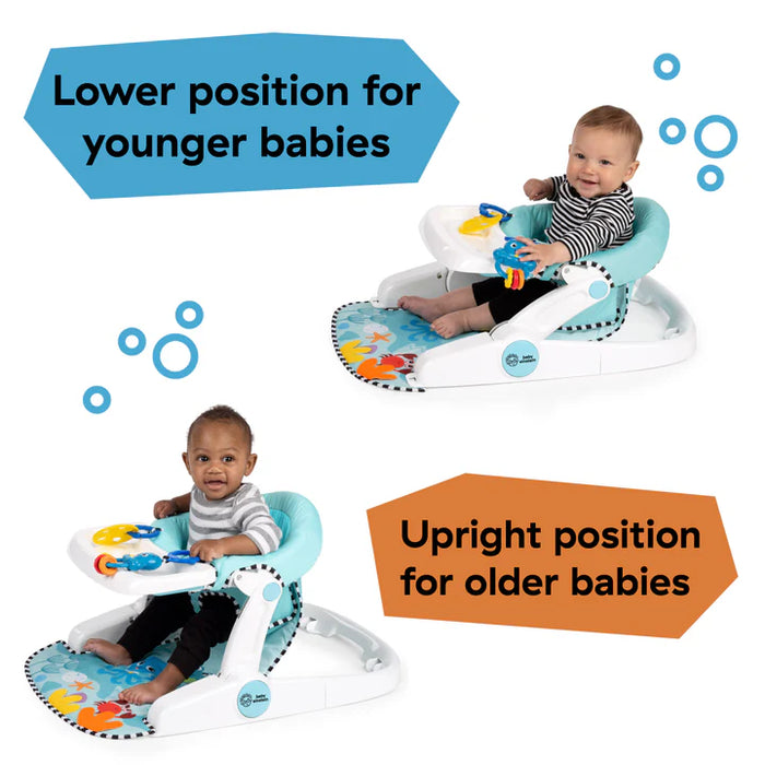 Baby Einstein Ocean Explorers Sea of Support™ 2-in-1 Sit-Up Floor Seat with removable tray