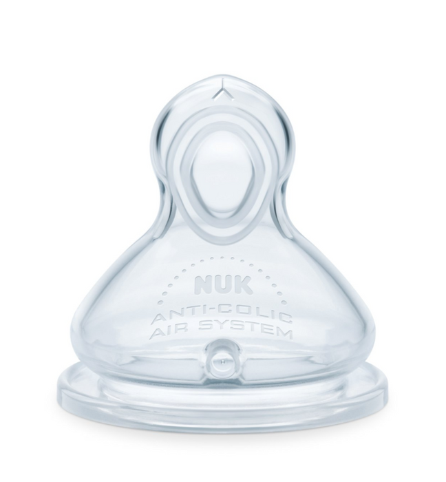 NUK® Smooth Flow™ Anti-Colic Bottle, 10 oz - Pink Flowers - Preggy Plus