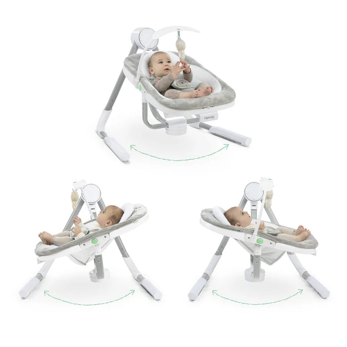 New & Assembled Ingenuity AnyWay Sway Multi-Direction Portable Baby Swing - Spruce