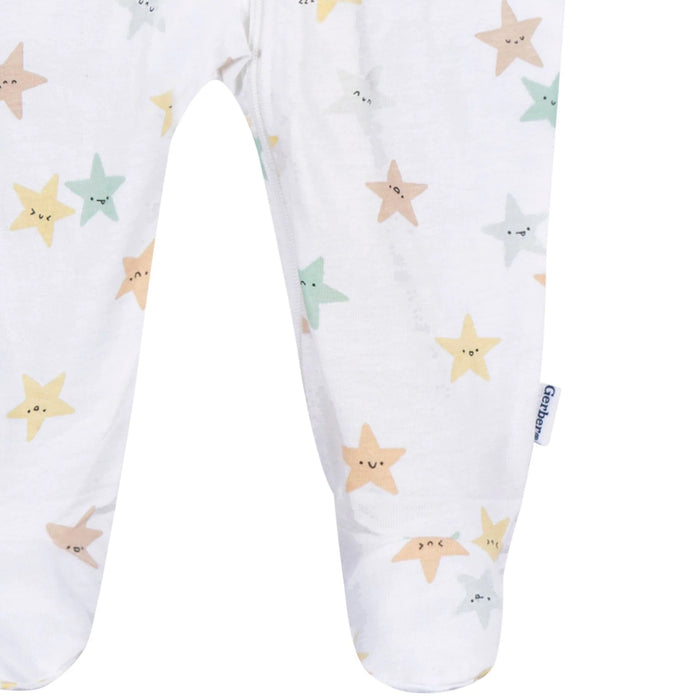 Gerber Baby Neutral Starry Smiles Sleep 'N Play, Newborn (583355 N01 NB2) - Preggy Plus