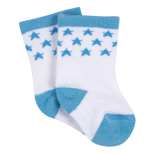 Gerber 3-Pack Baby Boys Boy Stars Jersey Crew Socks (219333458 BOY NB5) - Preggy Plus