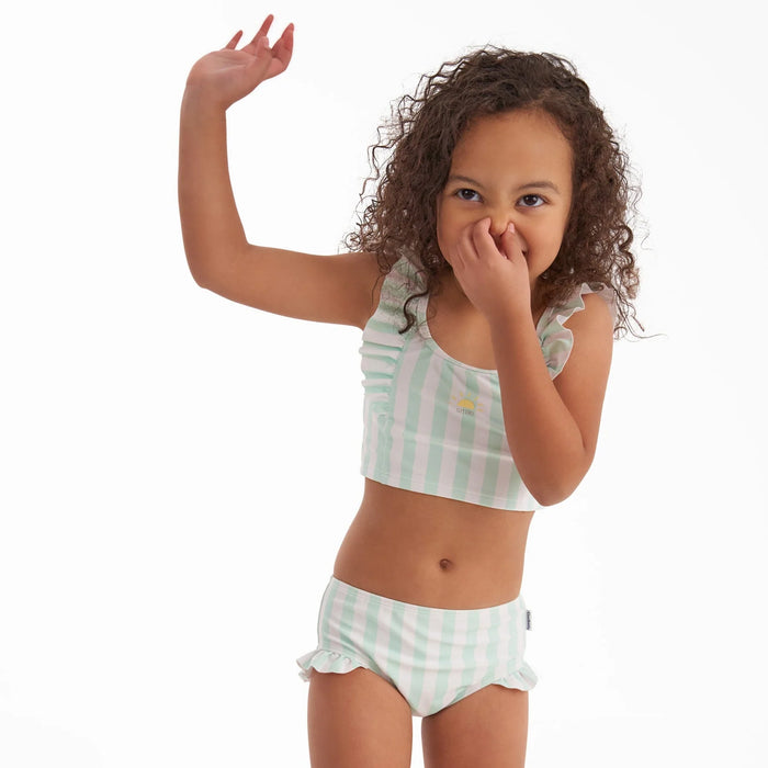 Gerber 2-Piece Toddler Girls Stripe Swimsuit Set, 2 Year Old (436596 G03 TD1 02T)