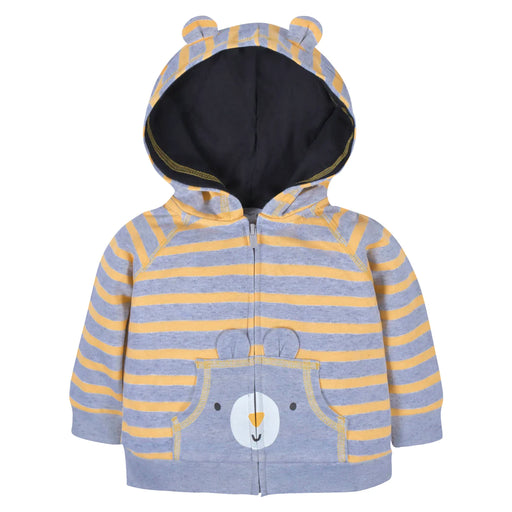 Gerber 2-Piece Baby & Toddler Boys Striped Bear Terry Zip Hoodie & Joggers Set, 12 Months  (33052206Y B03 12M) - Preggy Plus