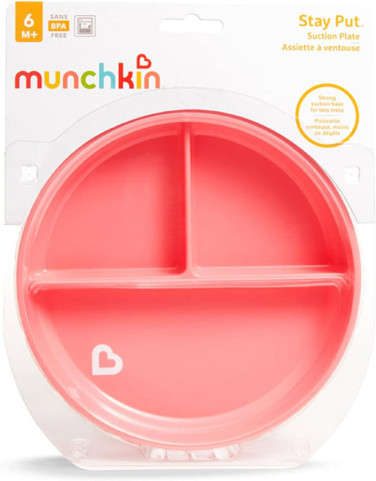 Munchkin Stay Put™ Suction Plate, Pink