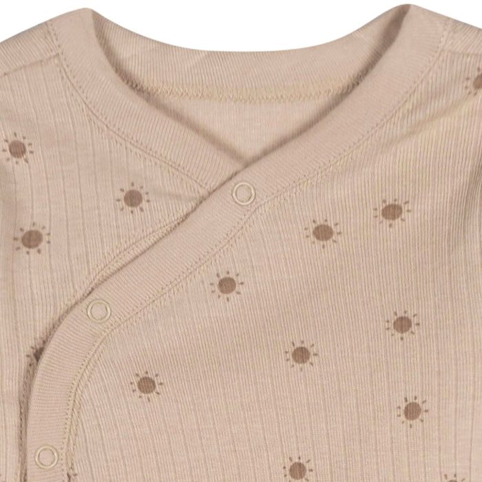 Gerber Baby Neutral Suns Footless Pajamas, Newborn (645315 N01 NB2) - Preggy Plus