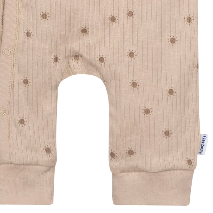 Gerber Baby Neutral Suns Footless Pajamas, Newborn (645315 N01 NB2) - Preggy Plus