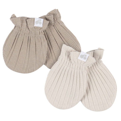 Gerber 4-Piece Baby Neutral Tan Cap and Mitten Set, 0-6 Months (138873 N01 0-6M) - Preggy Plus