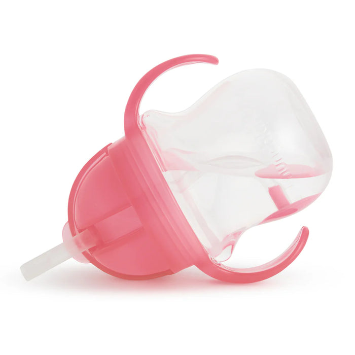 Munchkin Any Angle™ Click Lock® Weighted 7oz Straw Trainer Cup - Light Pink