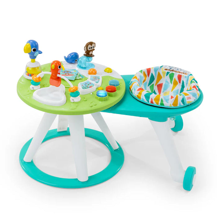 Bright Starts Around We Go 2-in-1 Walk-Around Activity Center & Table, Tropic Cool