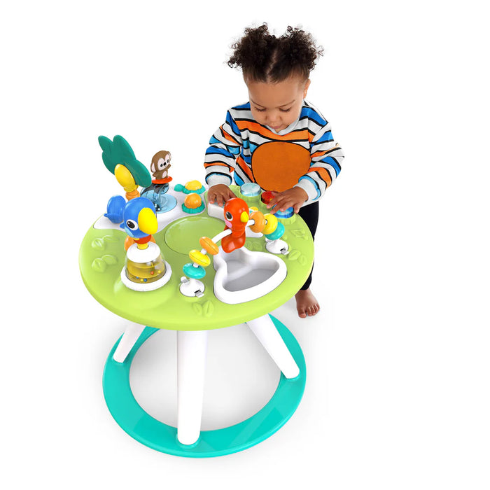 Bright Starts Around We Go 2-in-1 Walk-Around Activity Center & Table, Tropic Cool