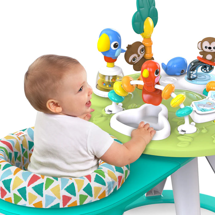 Bright Starts Around We Go 2-in-1 Walk-Around Activity Center & Table, Tropic Cool