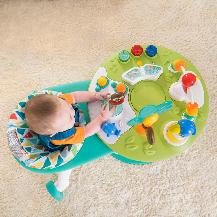 Bright Starts Around We Go 2-in-1 Walk-Around Activity Center & Table, Tropic Cool