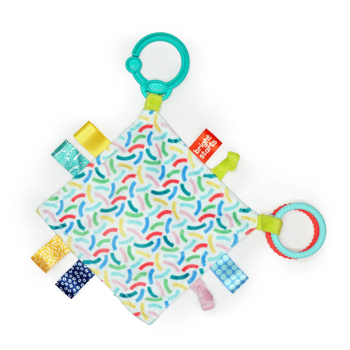 Bright Starts Fuzzy Feelies Soothing Blankie - Tropical Trio