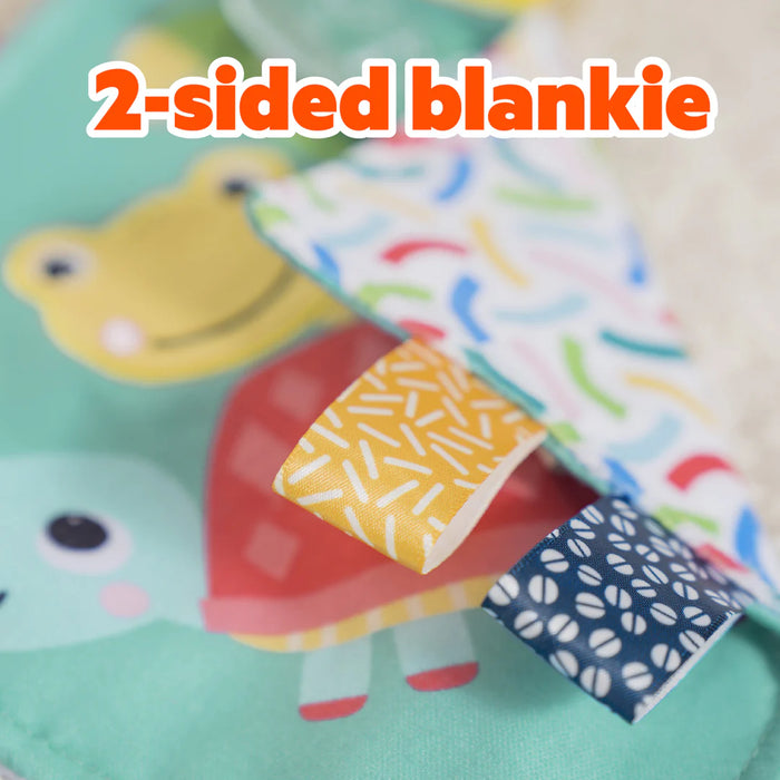 Bright Starts Fuzzy Feelies Soothing Blankie - Tropical Trio