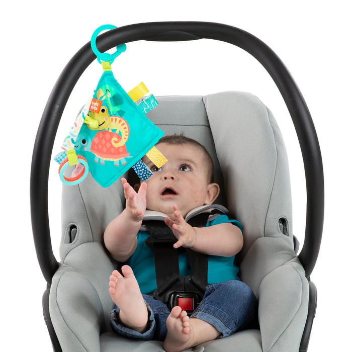 Bright Starts Fuzzy Feelies Soothing Blankie - Tropical Trio